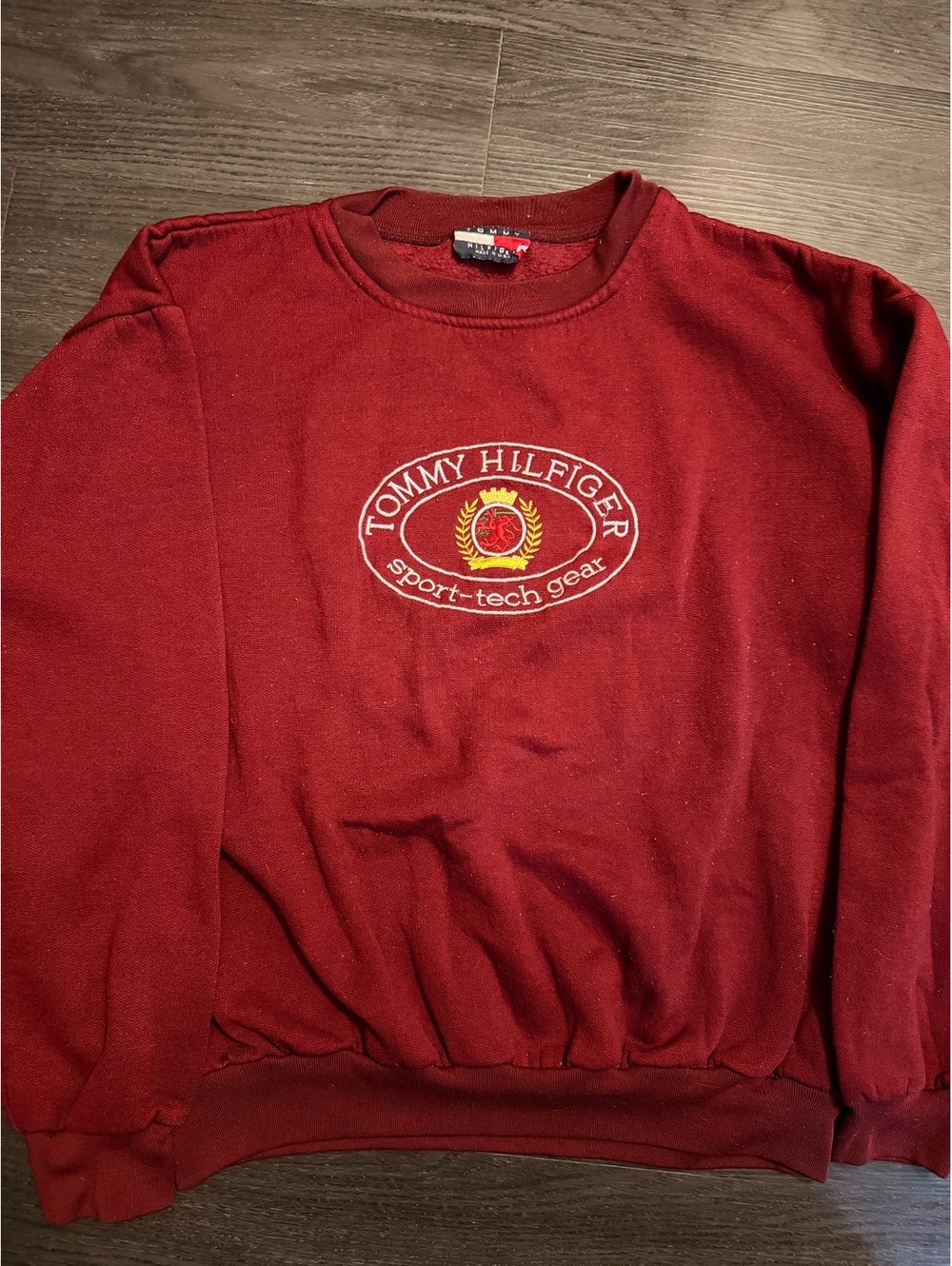 Vtg 90s Tommy Hilfiger Sport Tech Crewneck XXL